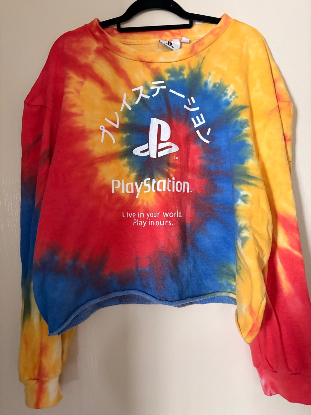 Sony Tie-Dye Crewneck Sweatshirt - Multicolor cropped